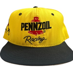 vintage michael waltrip pennzoil racing nascar snapback hat cap adult OSFA deadstock NWOT 90s