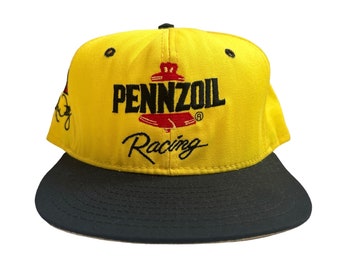 vintage Michael Waltrip Pennzoil Racing Nascar Snapback Hat Cap Adulte OSFA Deadstock NWOT années 90