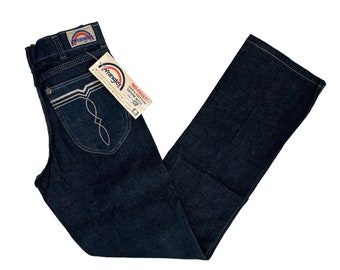 vintage wrangler laredo jeans de pierna recta tamaño 26x30 deadstock NWT 70s hecho en EE. UU.
