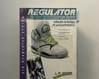 vintage LA gear regulator sneakers dealer sign poster store display 90s