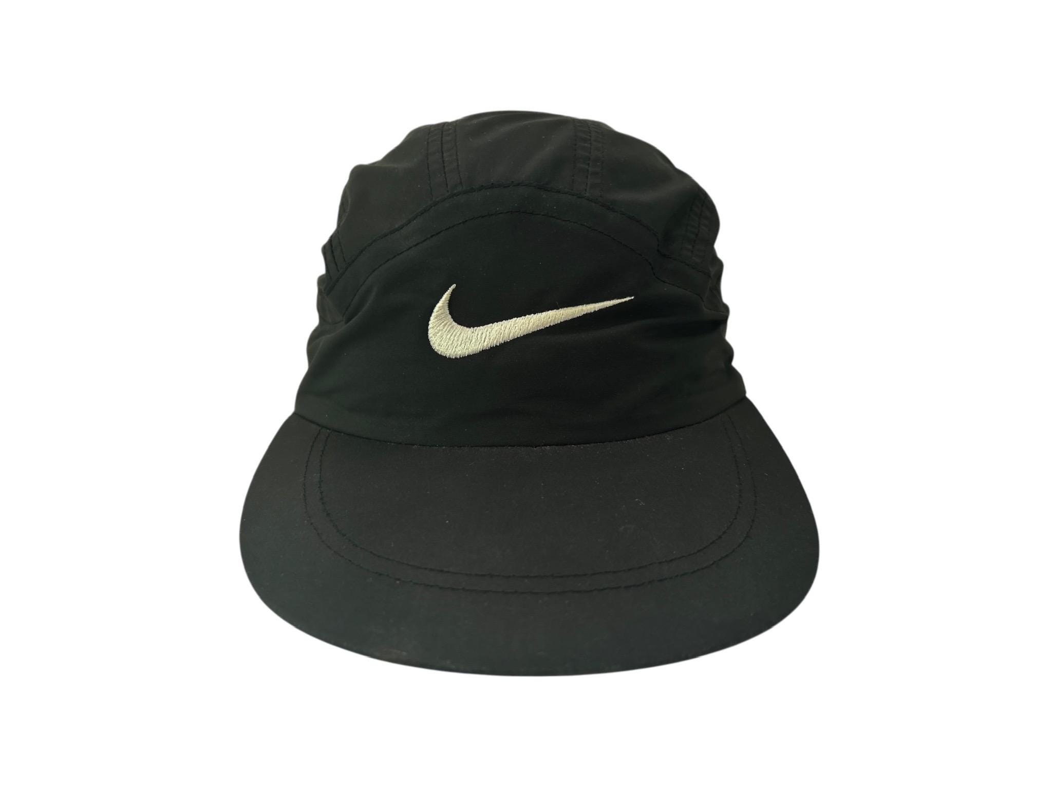 帽子 NIKE 90s 6 Panel Logo CAP Vintage Nike 6 Panel Black Hat Cap Adult OSFA 90s GUC Swoosh