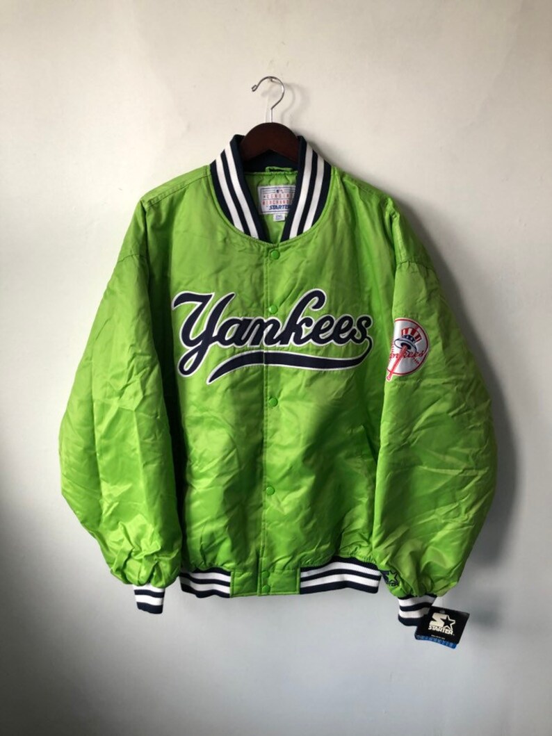 Vintage new york yankees satin starter jacket mens size XXL Etsy