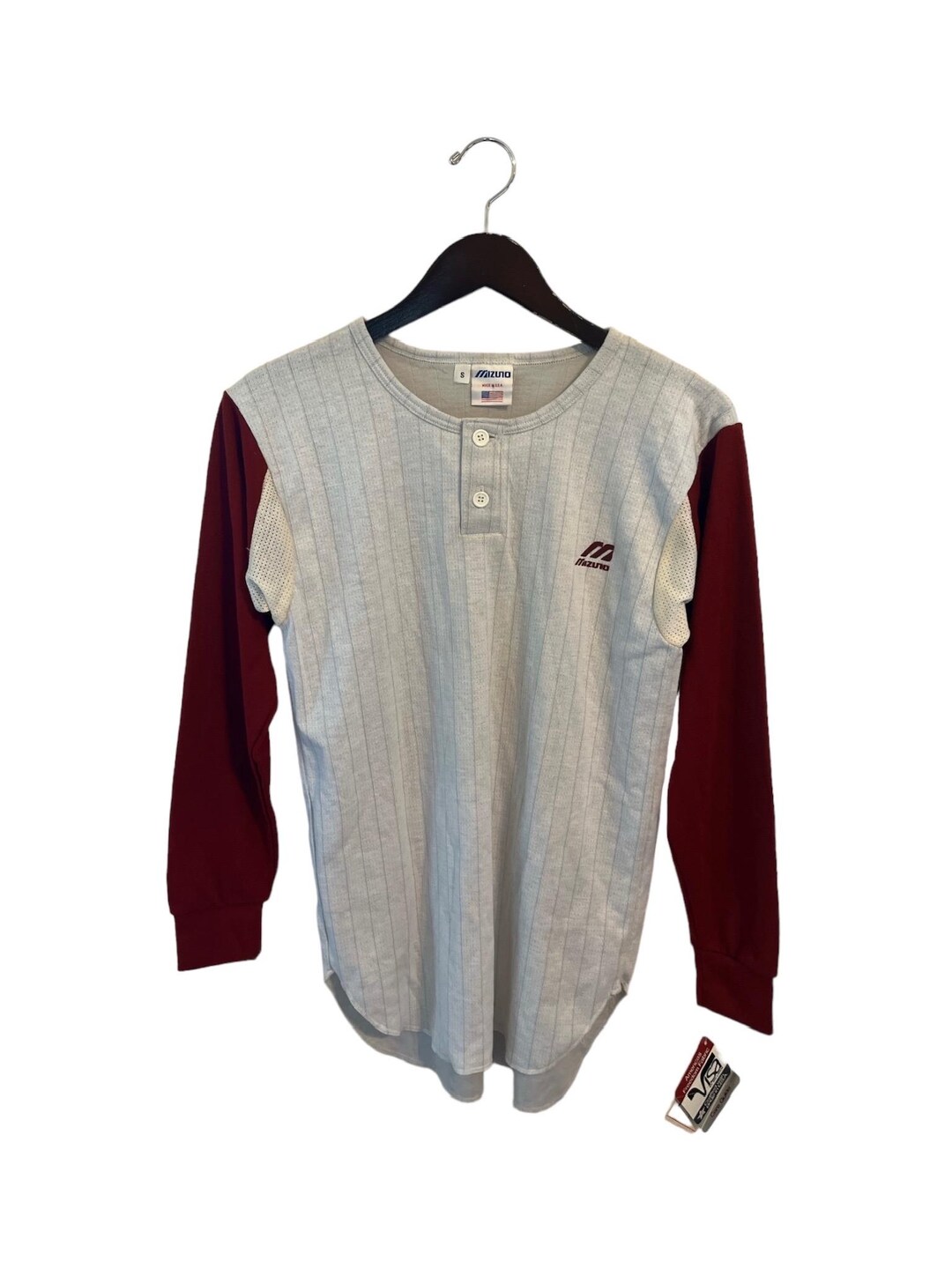 80's 90's USA製 Mizuno オールド ベースボール TシャツL XL位 アッシュグレー系 ミズノ 水野 ヴィンテージ 野球MADE IN U.S.A.アメリカ製/ 80's 90's USA製 Mizuno オールド ベースボール TシャツL XL位