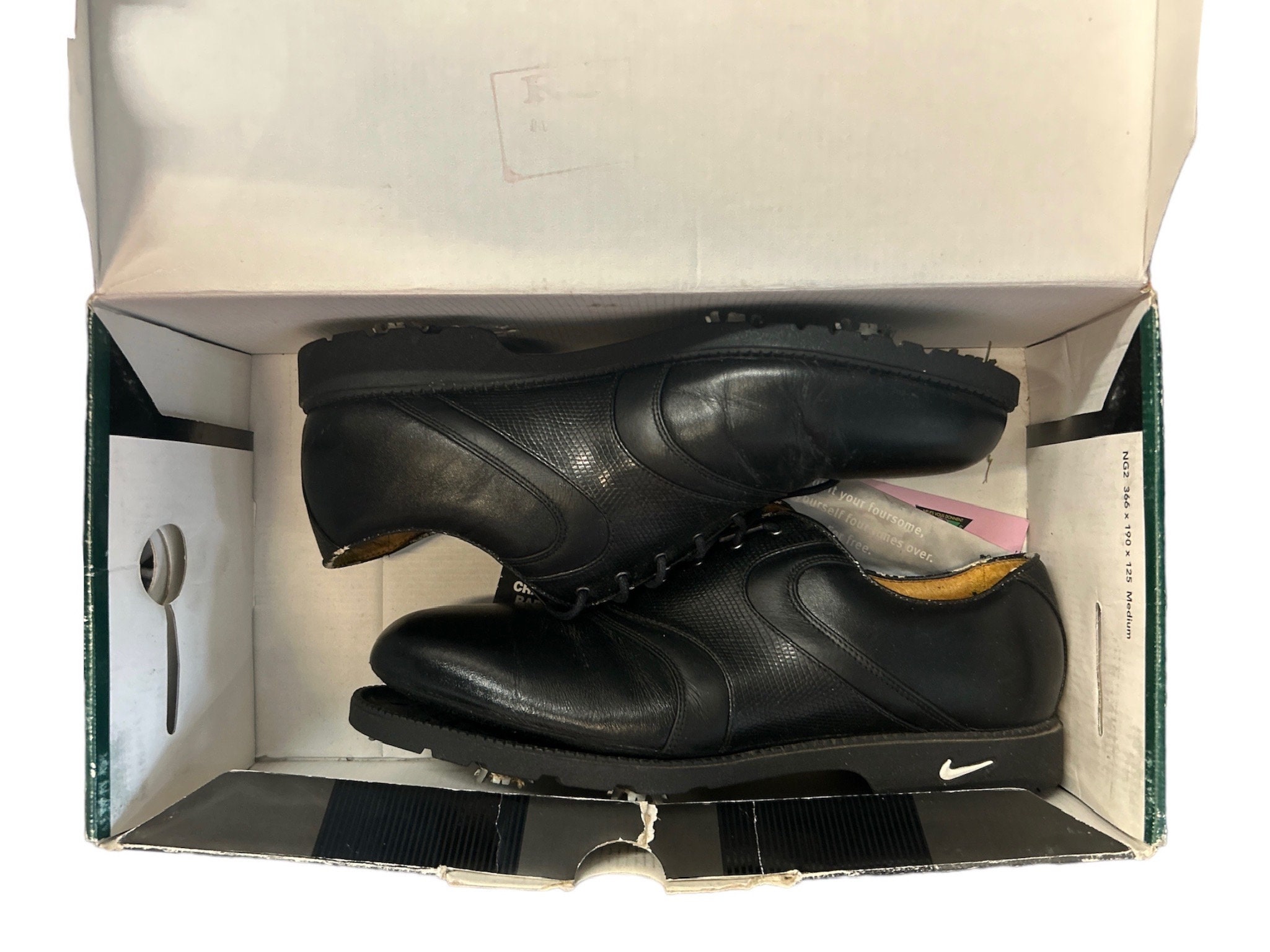 Vintage Nike Golf Spikes Shoes Duracomfort Air Accel Classic Mens