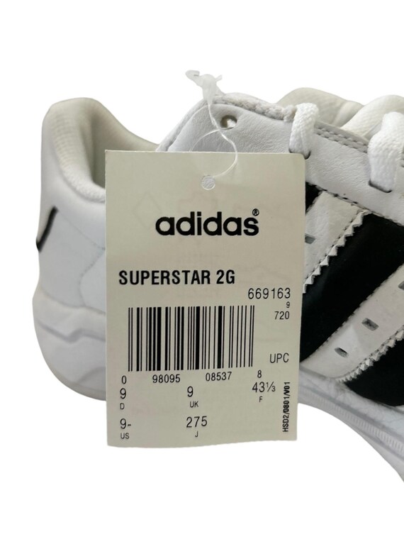 Vintage Adidas Superstar 2G Low Basketball Sneakers Shoes Mens Size 9.5 Deadstock NIB 2002 Etsy Norway