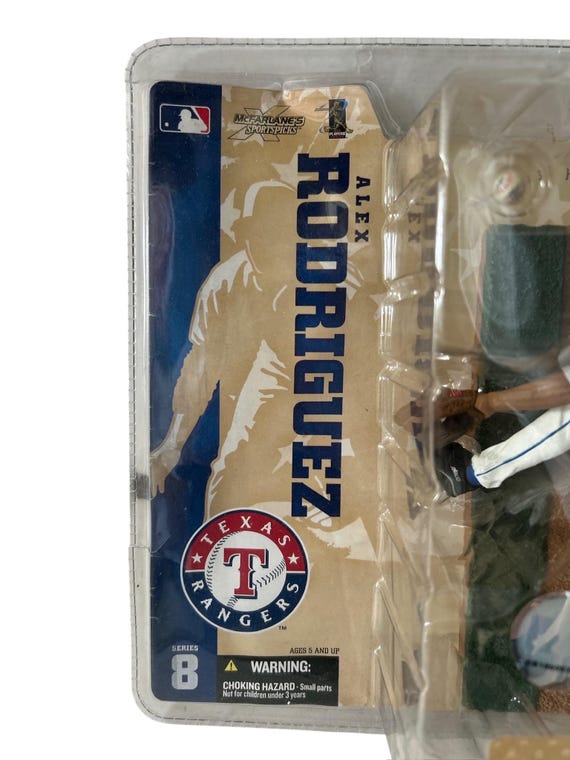 Vintage Alex Rodriguez Texas Rangers Figure Toy Mcfarlane NIB