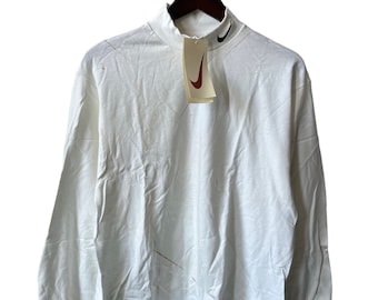 Nike white mock turtleneck clearance