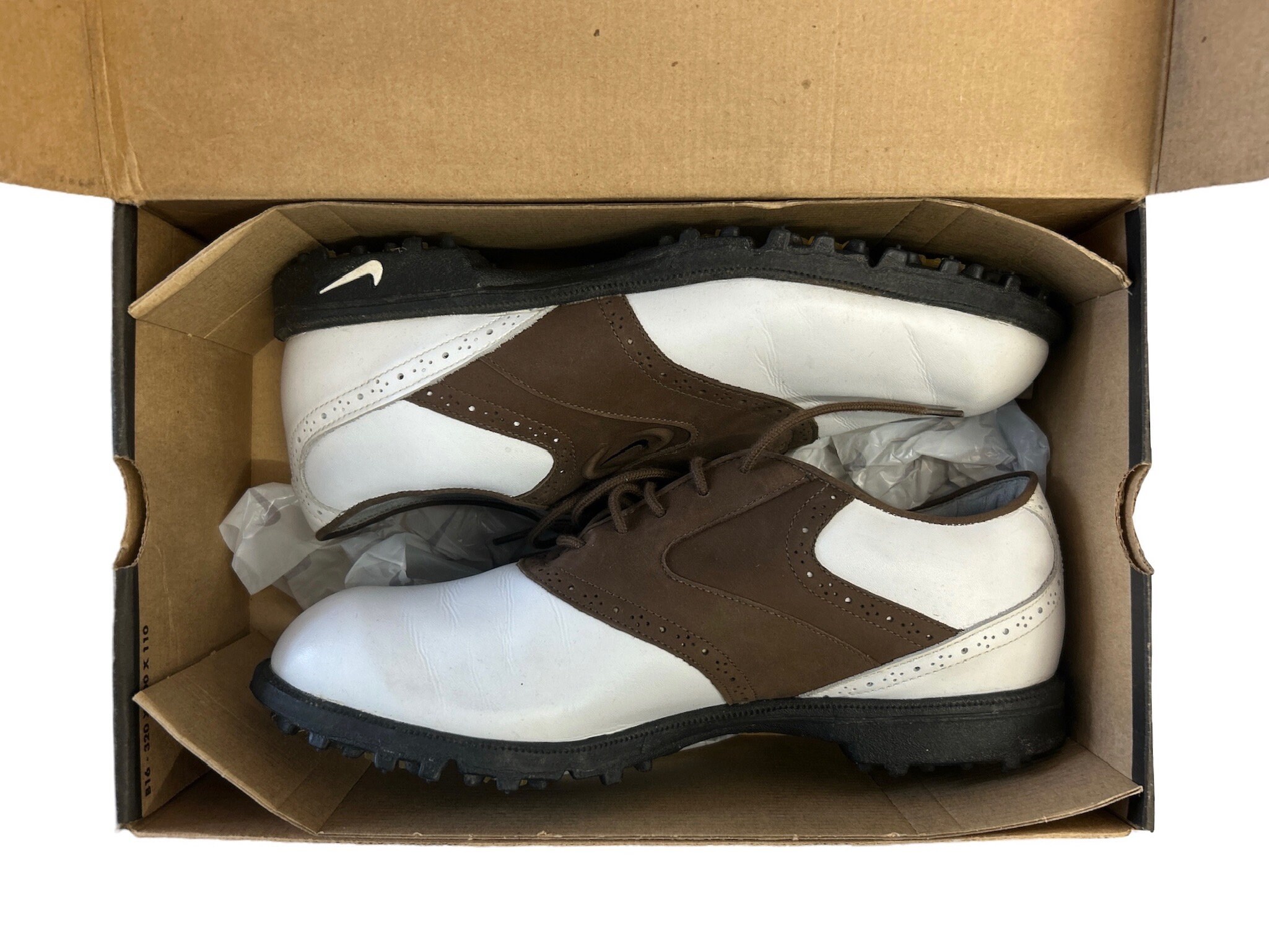 Vintage Nike Golf Spikes Shoes Air Zoom Tradition Saddle 