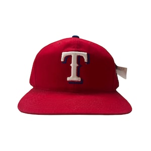 vintage signatures texas rangers hat adult OSFA deadstock NWT 90s MLB