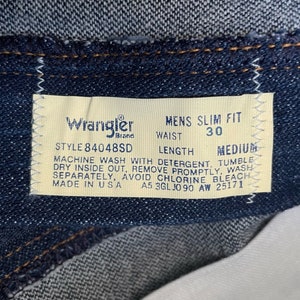 vintage Wrangler Streifen Jeans Hose Größe 30M 30x30.5 gerades Bein Neu mit Etikett 80er Jahre Bild 7