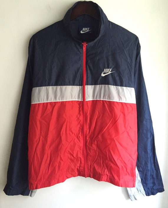 red blue and white nike jacket