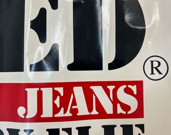 Vintage Get Used by Elie Classic Jeans Dealer Issue Poster Store