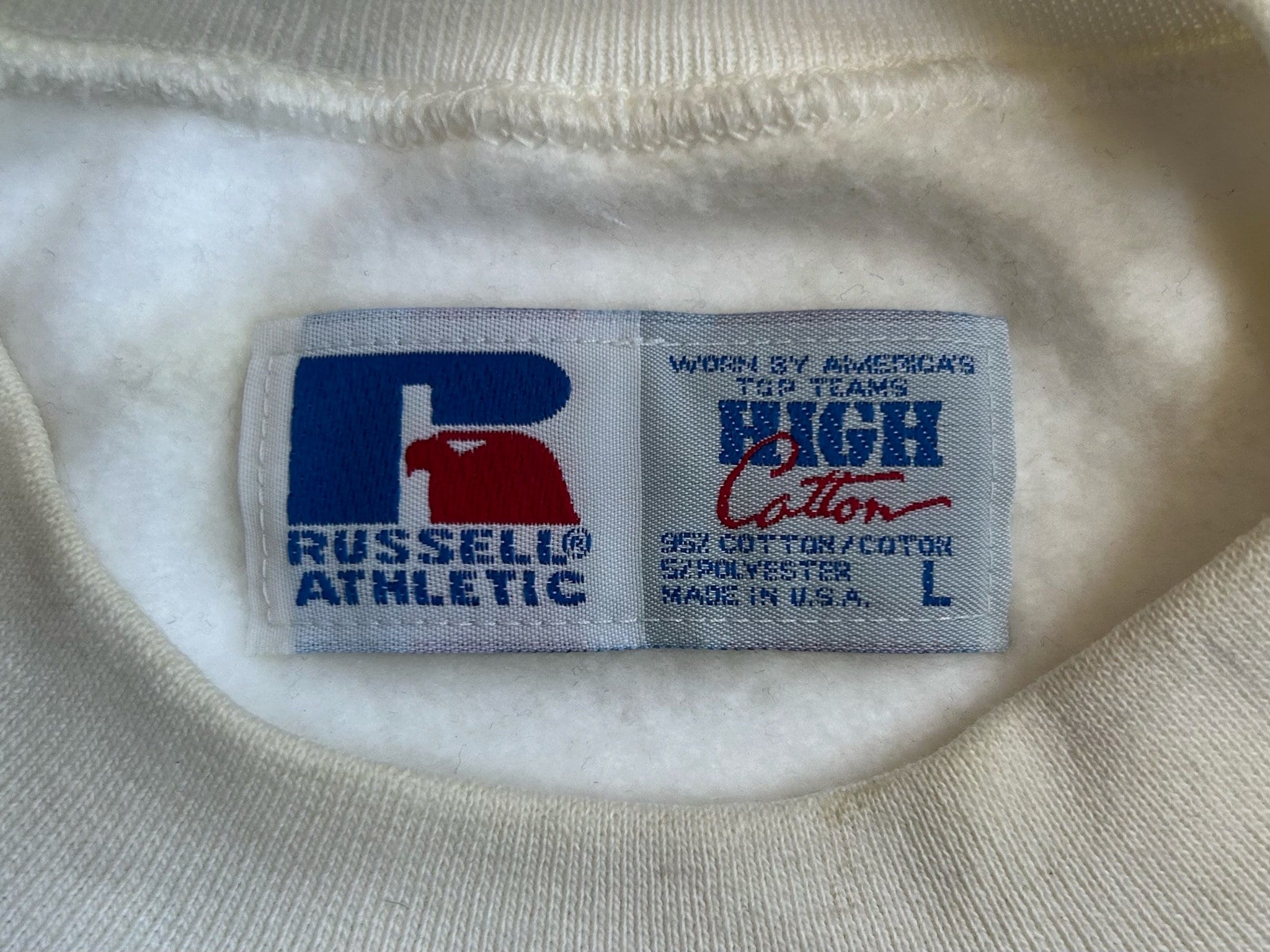 Vintage Russell High Cotton Crewneck Sweatshirt Mens Size Large 
