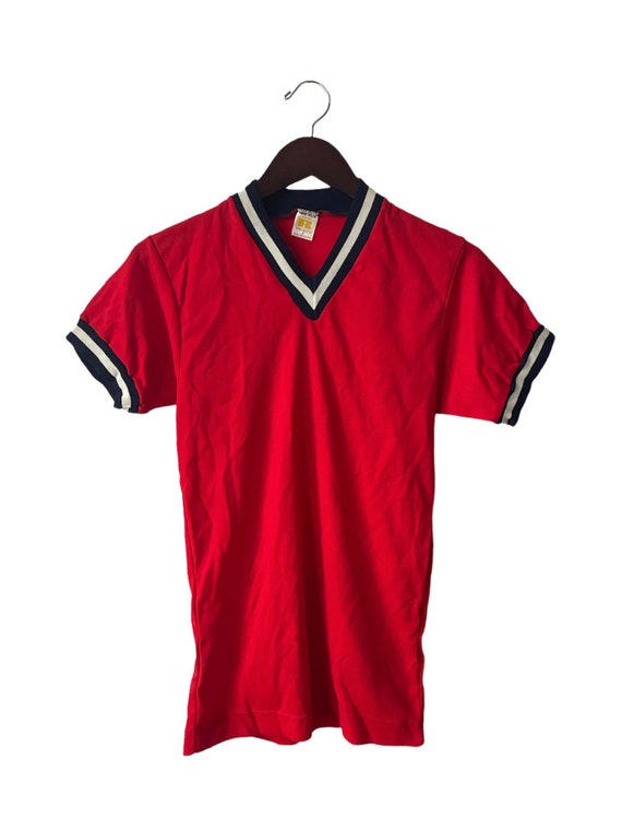 Vintage Russell Athletic Gold Tag Nylon V-neck T-shirt Mens - Etsy
