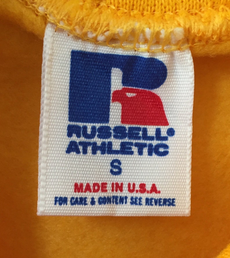 legit vintage X russell athletic hoodie mens size small deadstock NWT 90s made in USA image 3