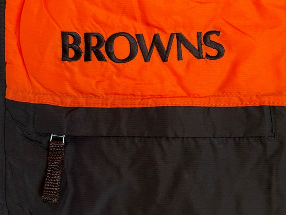 vintage puma cleveland browns NFL pro line jacket… - image 9