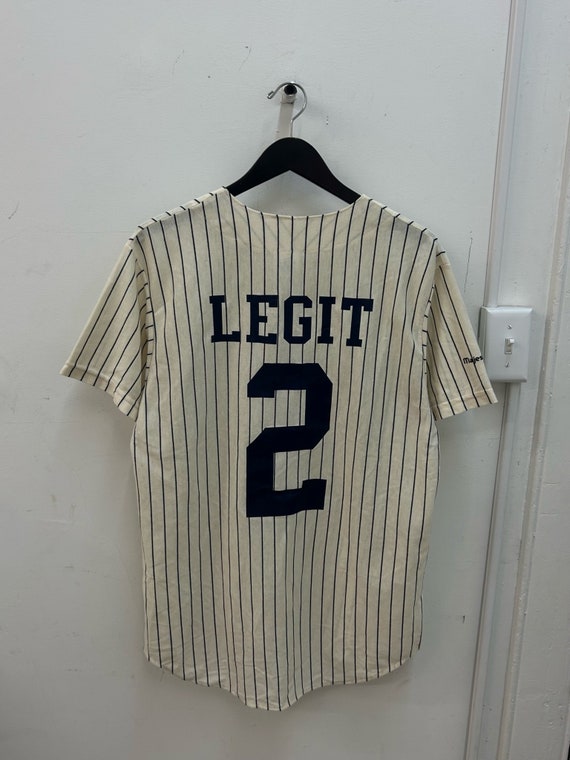 legit vintage X majestic pinstripe baseball jersey
