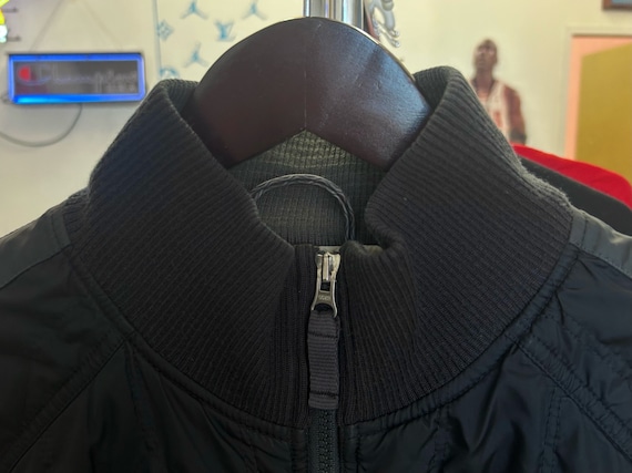 vintage nike quilted bomber jacket coat mens size… - image 2