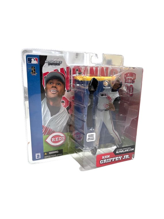 Vintage Ken Griffey Jr Cincinnati Reds Figure Toy Mcfarlane Series