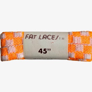 vintage fat laces 45&quot; shoe laces deadstock NIP 80s made in USA