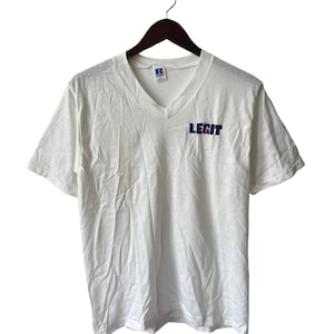 legit vintage X russell athletic white V-neck t-shirt mens size medium NWOT 90s