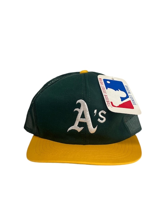 VINTAGE DEADSTOCK OAKLAND ATHLETICS LOGO 7 SNAP BACK HAT/CAP