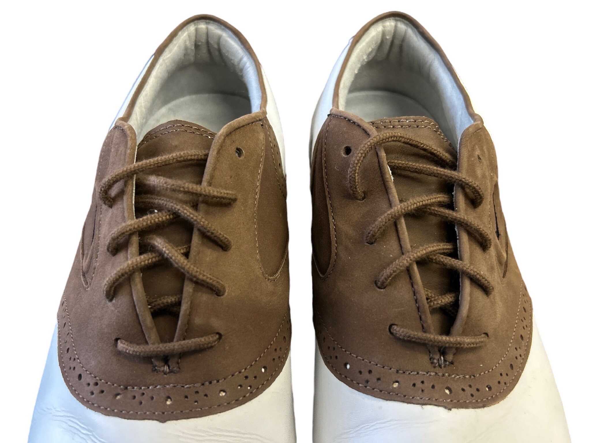 Vintage Nike Golf Spikes Shoes Air Zoom Tradition Saddle 