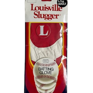 vintage louisville slugger left hand batting glove adult size large NIP deadstock 80s