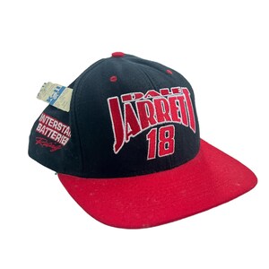 vintage dale jarrett 18 nascar snapback hat cap adult OSFA deadstock NWT 90s