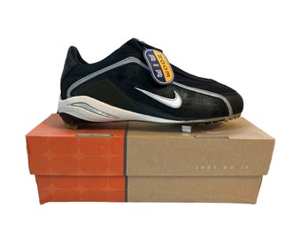 vintage nike air zoom respect metal baseball spikes cleats mens size 10.5 deadstock NIB 2002