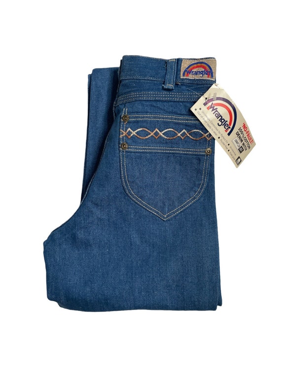 vintage wrangler bandolero straight leg jeans siz… - image 2