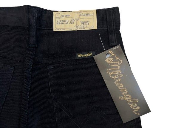 vintage wrangler corduroy straight leg pants stud… - image 3