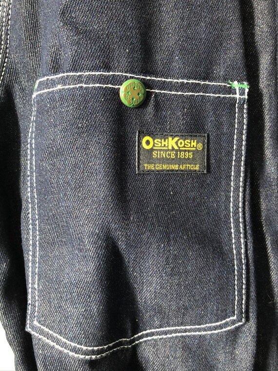 vintage oshkosh quilted lined denim chore coat me… - image 4