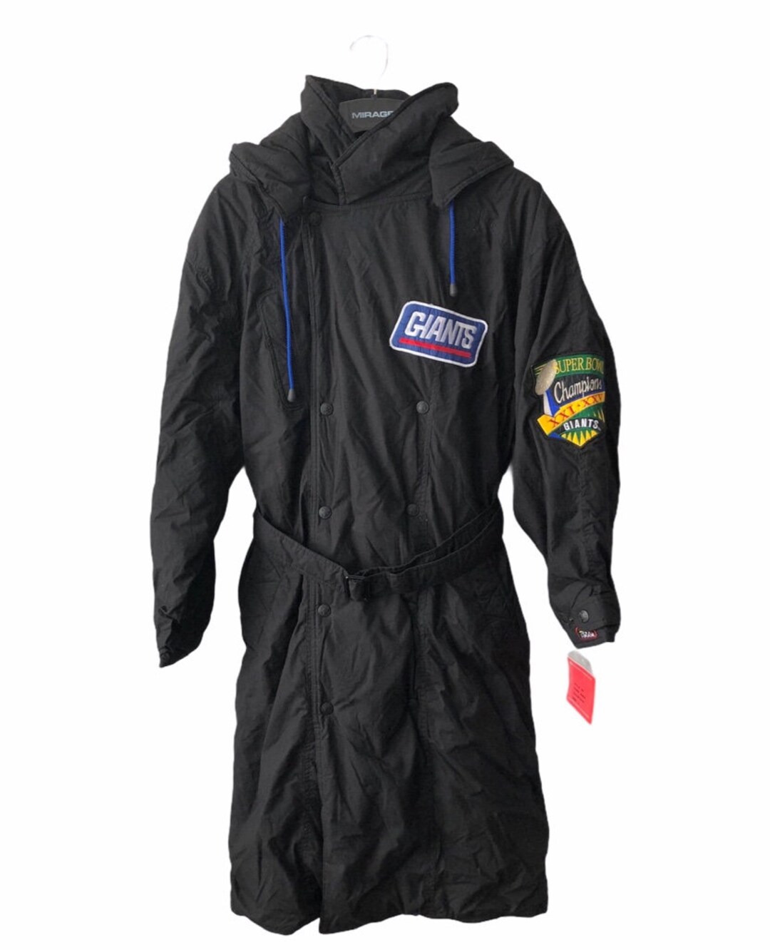 ジャケット・アウター Mirage Tippet Long Coat Vintage New York Giants Mirage First String Winter Trench Coat