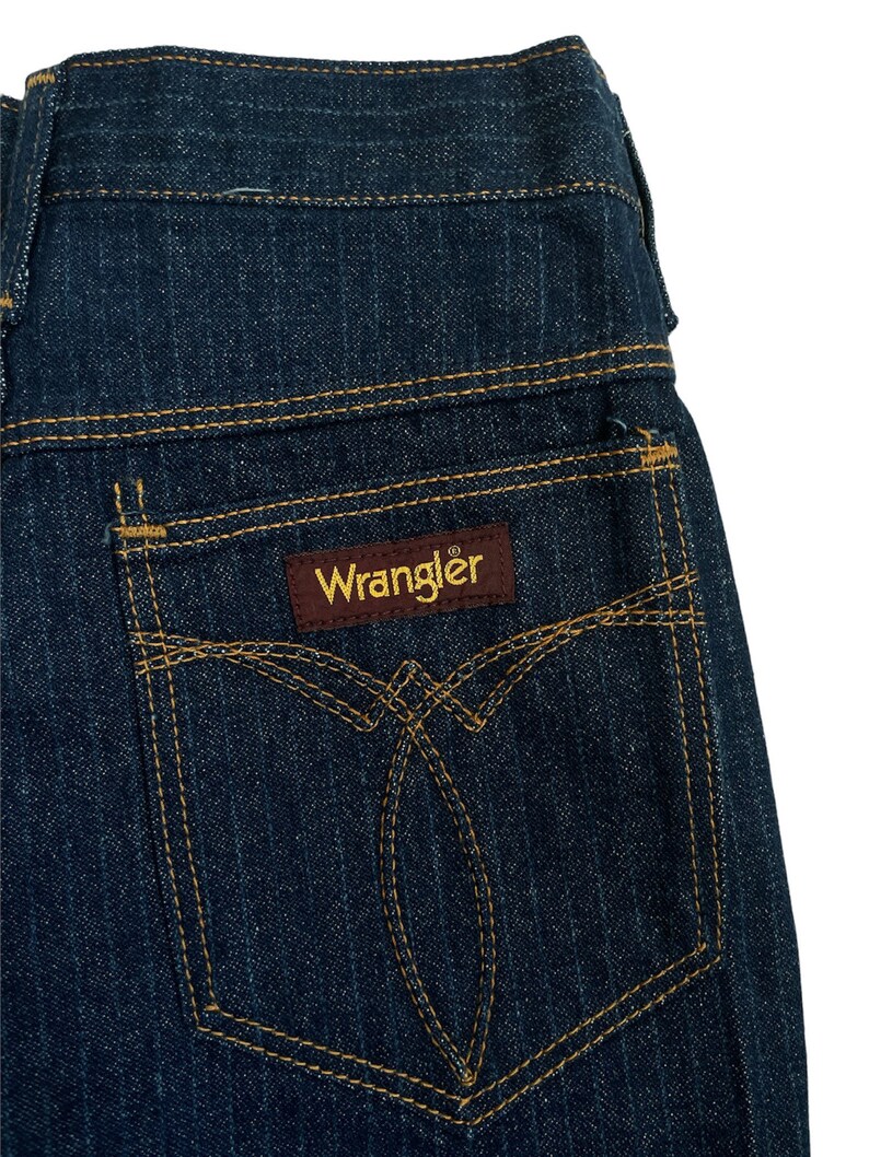 vintage Wrangler Streifen Jeans Hose Größe 30M 30x30.5 gerades Bein Neu mit Etikett 80er Jahre Bild 6