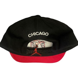 vintage nike michael jordan's the restaurant chicago bulls hat adult OSFA 90s image 8