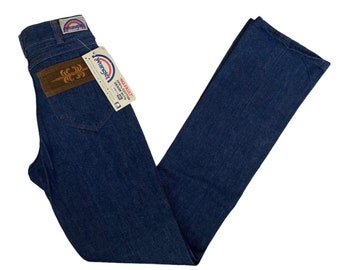 vintage wrangler lancer pierna recta jeans talla student 27x36 deadstock NWT 70s made in USA