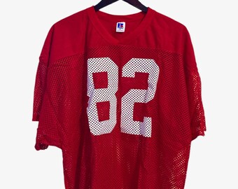 Vintage Russell Athletic Mesh Shimmel Half Top Shirt Youth