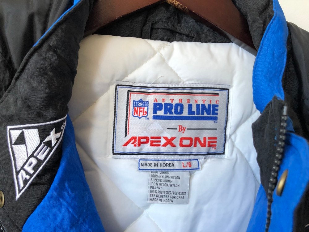 Vintage Carolina Panthers Apex One Jacket Coat Mens Size Large