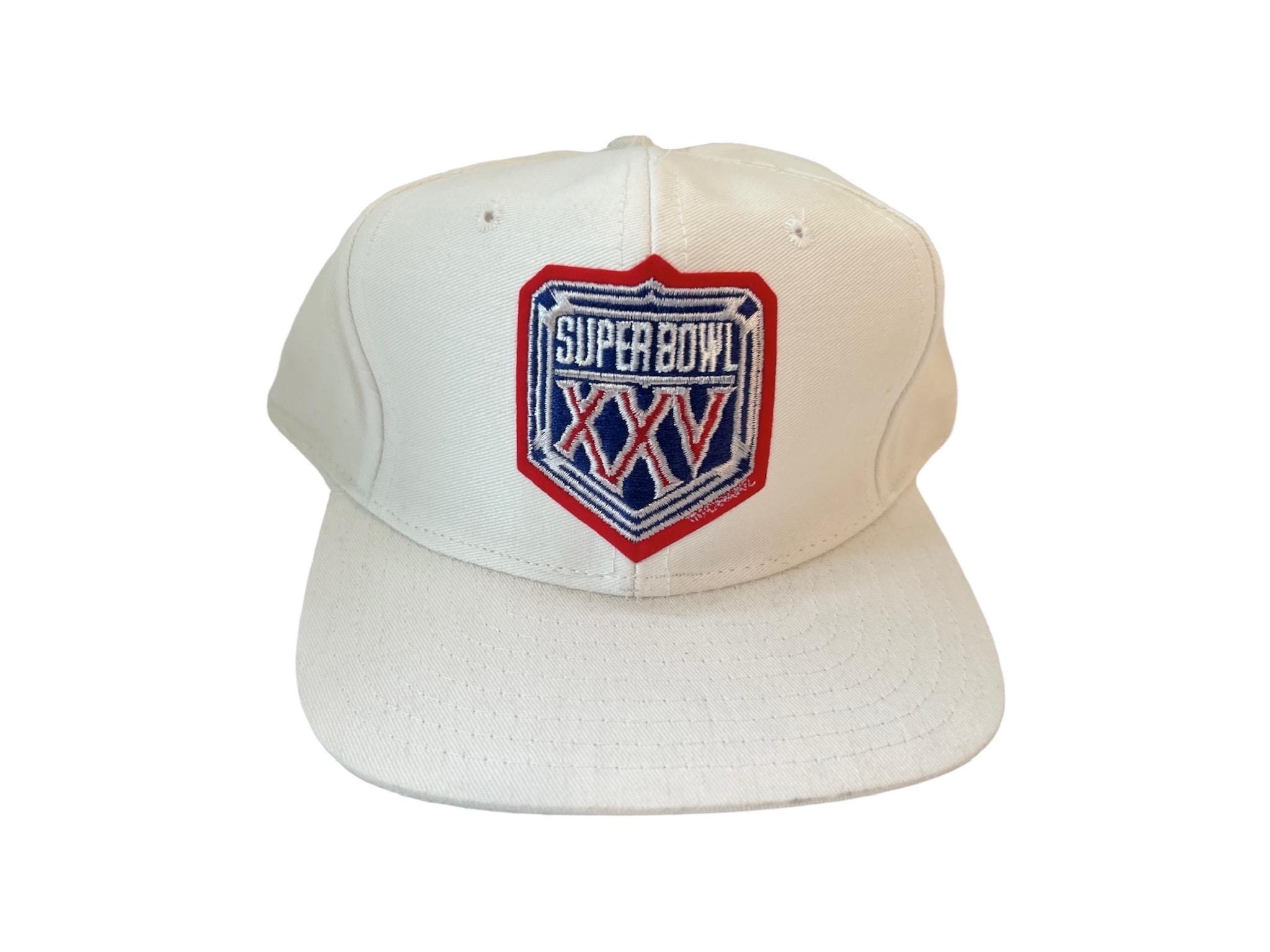 Vintage Ajd Super Bowl XXV 25 Snapback Hat Cap Adult OSFA 
