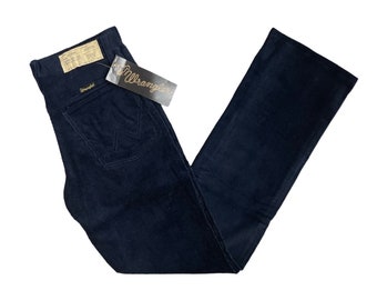 vintage wrangler corduroy straight leg pants student 27x30 deadstock NWT 70s made in USA