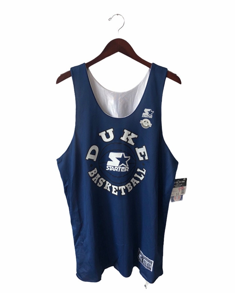 TopNotchVintageStore Vintage Duke University Blue Devils Basketball Jersey Stitched Russel Athletic Youth XL