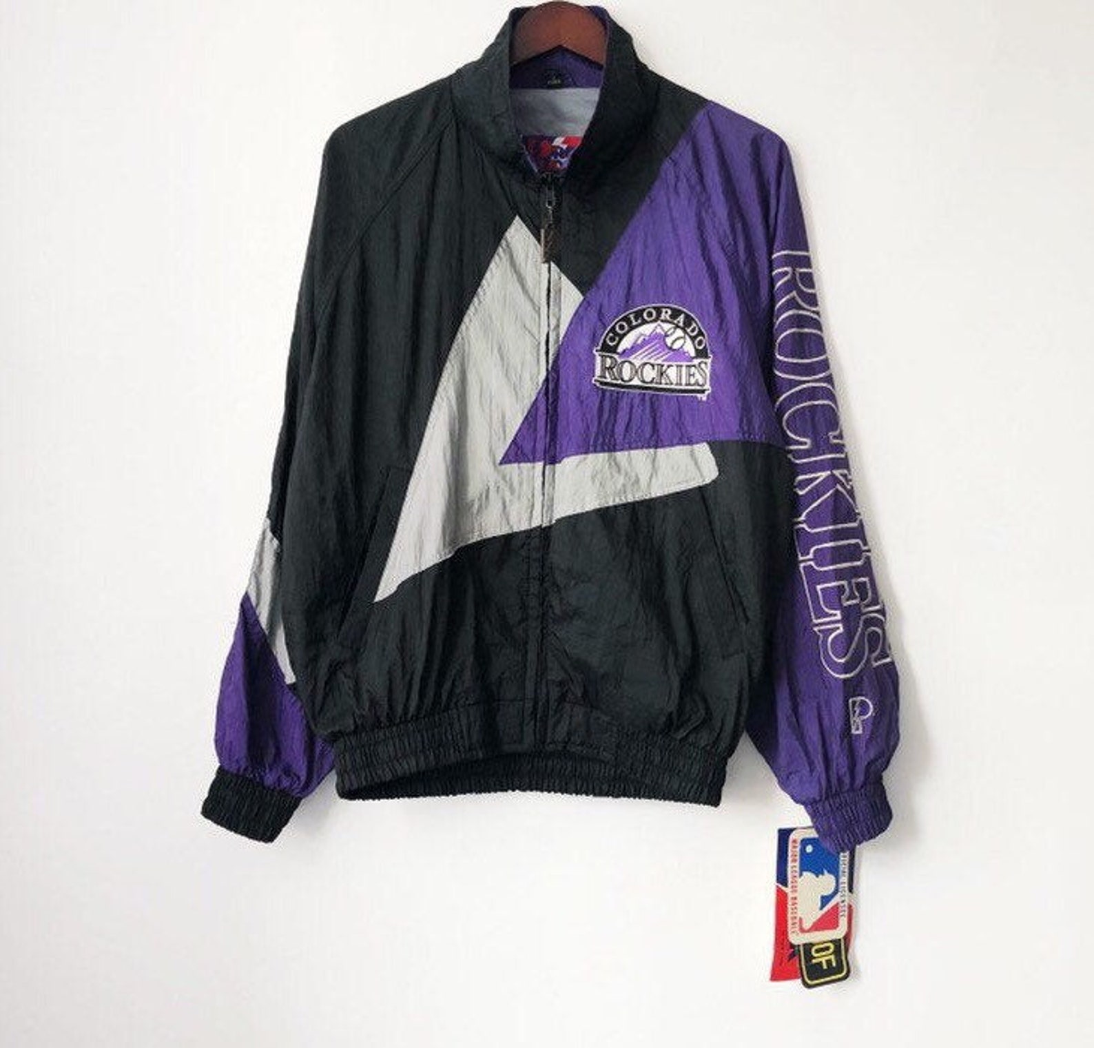 Vintage colorado rockies pro player windbreaker jacket mens | Etsy