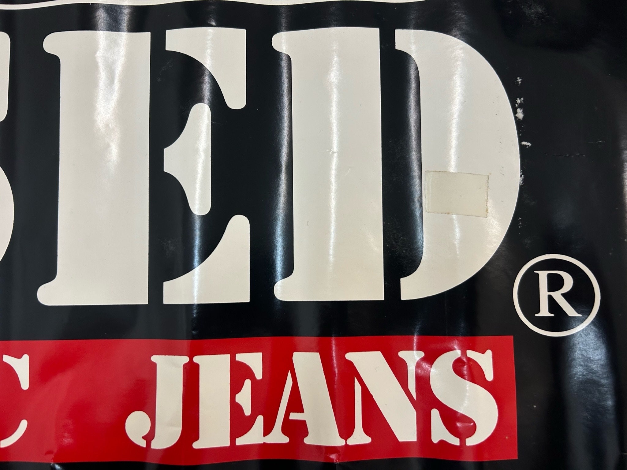 Vintage Get Used by Elie Classic Jeans Dealer Issue Poster Store