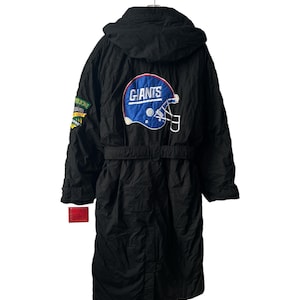 vintage new york giants mirage long parka jacket mens size medium deadstock NWT 1991