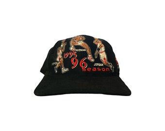 vintage chicago bulls pippen rodman jordan snapback hat cap adult OSFA 90s