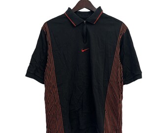 Vintage Nike Tiger Woods Golf Poloshirt Herren Größe Medium 90er Jahre