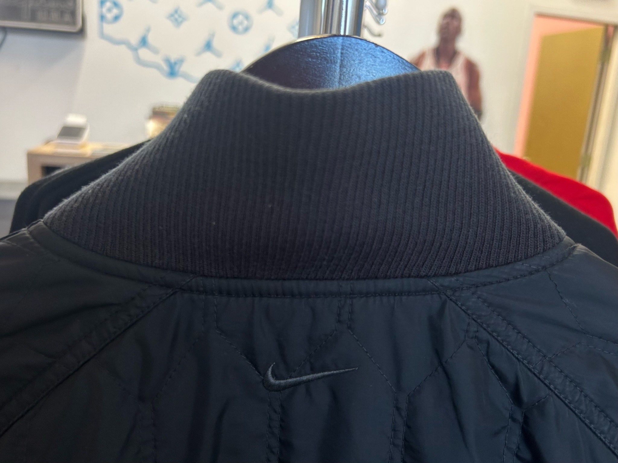 Vintage Nike Quilted Bomber Jacket Coat Mens Size Large Y2k Vintage Nike Quilted Bomber Jacket Coat Mens Size Large Y2k