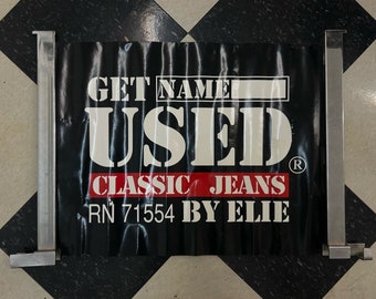 Vintage Get Used by Elie Classic Jeans Dealer Issue Poster Store