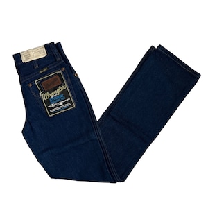 vintage wrangler student straight leg jeans size 26x32 deadstock NWT 80s made in USA